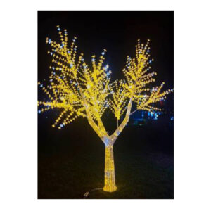 Árvore de natal cerejeira 1560 leds c/ 188 strobos b. quente 2,5m (22732) (Natal) Novo