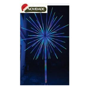 Poste sputnik c/4212 leds rgb mágica multifunções 2,50x4,20mts bivolt uso externo (22029) (Natal) Novo