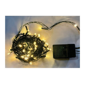 Pisca 8f fio verde 50 leds 5m biv. b.q. (89059) (Natal) Novo