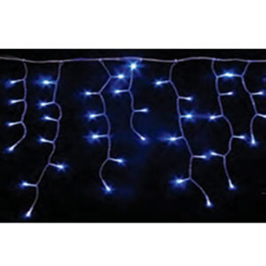 Cascata 200 leds 8f. br. frio tom. m/f 5,00mt 220v (81804) (Natal)