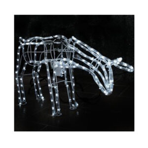 Armação rena fêmea 40x77x19cm super led br. frio c/18 estrobos c/ mov. bivolt (20623) (Natal) Novo