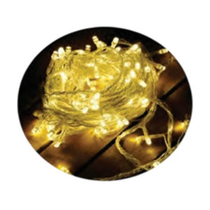 (Natal)pisca 8f fio transp. 100 leds br.quente 10mt 220v 85107