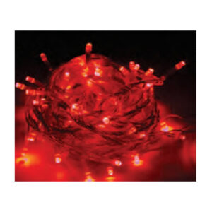 (Natal)Pisca 8f fio transp. 100 leds vermelho 10mt 220v 85074