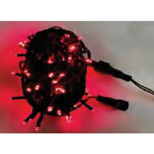 (Natal)Cordão fio verde 100 leds vm fixa tom. m/f 10mt 220v