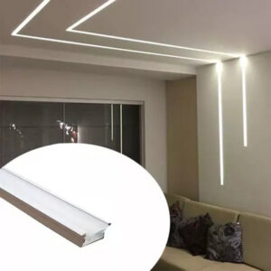 Perfil alum. emb. branco p/fita led 25×14,5x2mt (41252011)