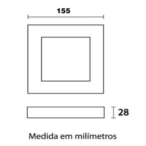 Perfil alum. emb. preto p/fita led 36×27,5x2mt (41362001)