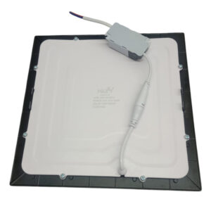 Plafon led emb. preto quad. 24w 3000k 2.160lm biv. 29,2cm (Max-5429) (Maxxy)