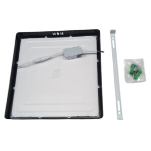 Plafon led sob. preto quad. 24w 3000k 2.160lm biv. 27,7cm (Max-5433) (Maxxy)