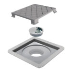 Ralo quadrado oculto 10x10cm (078) (Krona)