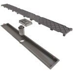 Ralo linear sifonado 75cm Oculto Central (086) (Krona)