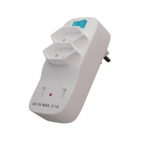 Adapt. mult c/ch 2tom. 2p+t (10a 250v)+2xusb (2,1a) Exatron