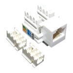 Tomada keystone p/ rj-45 fêmea cat5e (eke-51w) Cablix