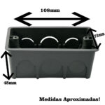 Caixa de luz pvc 4x2 pt (1081) (brasipla)
