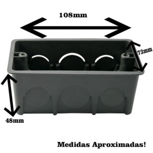 Caixa de luz pvc 4×2 pt (1081) (brasipla)