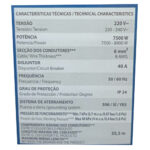 Ducha Adv. Turbo Eletrônica 7500w 220v (7510528) (Lorenzetti)