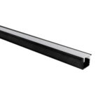 Perfil alum. emb. preto p/fita led 25x14,5x1mt Blumenau