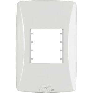 Placa 4x2 p/02 modulos horiz. (82002) (petra) (mectronic)