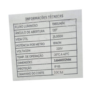 Rolo Fita Led 240Led/M 10W/M 100M 220V 4000K C/10 Plug (Max-7224) (Maxxy)