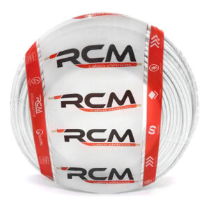 Rolo-fio silicone flexível 2,50mm 200c 750v branco (100mt) (5150) (Rcm)