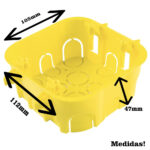(Tramontina) caixa de luz 4x4 am pvc p/gesso drywall 57500/072