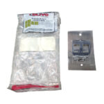 Piso placa leve 4x2 inox alto brilho c/ 2 conect. rj45 Olivo