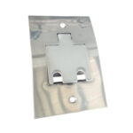Piso placa leve 4x2 inox alto brilho c/ 2 conect. rj45 Olivo
