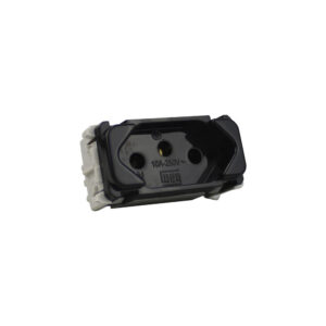 (Ilumi) (slim/moveis) modulo s/placa tomada 20a 250v preto