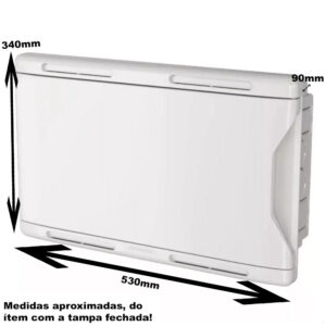 Caixa pvc vdi 300×500 embutir (krona)