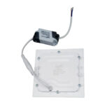 Plafon led emb. branco quad.06w 3000k 0.540 lm biv. 116mm al. (Maxxy)