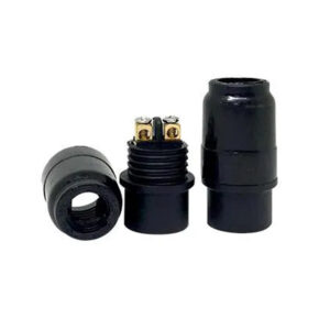 (Decorlux) soq. pvc e-14 pendente s/chave preto (mt2015)