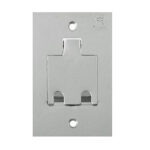Piso placa leve 4x2 inox alto brilho p/2 rj45 (pll88) (olivo)