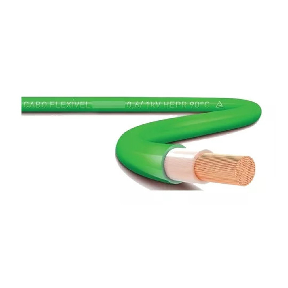 (Sccable) metro-cabo flexivel epr 1kv 1x010,00mm verde (Sccable) metro-cabo flexivel epr 1kv 1x010,00mm verde