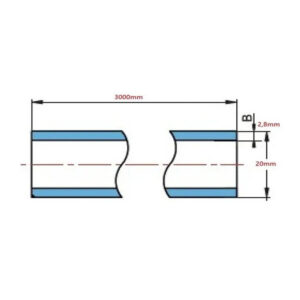 Tubo ppr pn20 3mt 20mm (0147) (krona)