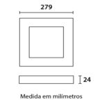 Plafon led sob. quad.24w 6500k 1.080 lm biv. 27,9cm pt Plafon led sob. quad.24w 6500k 1.080 lm biv. 27,9cm pt