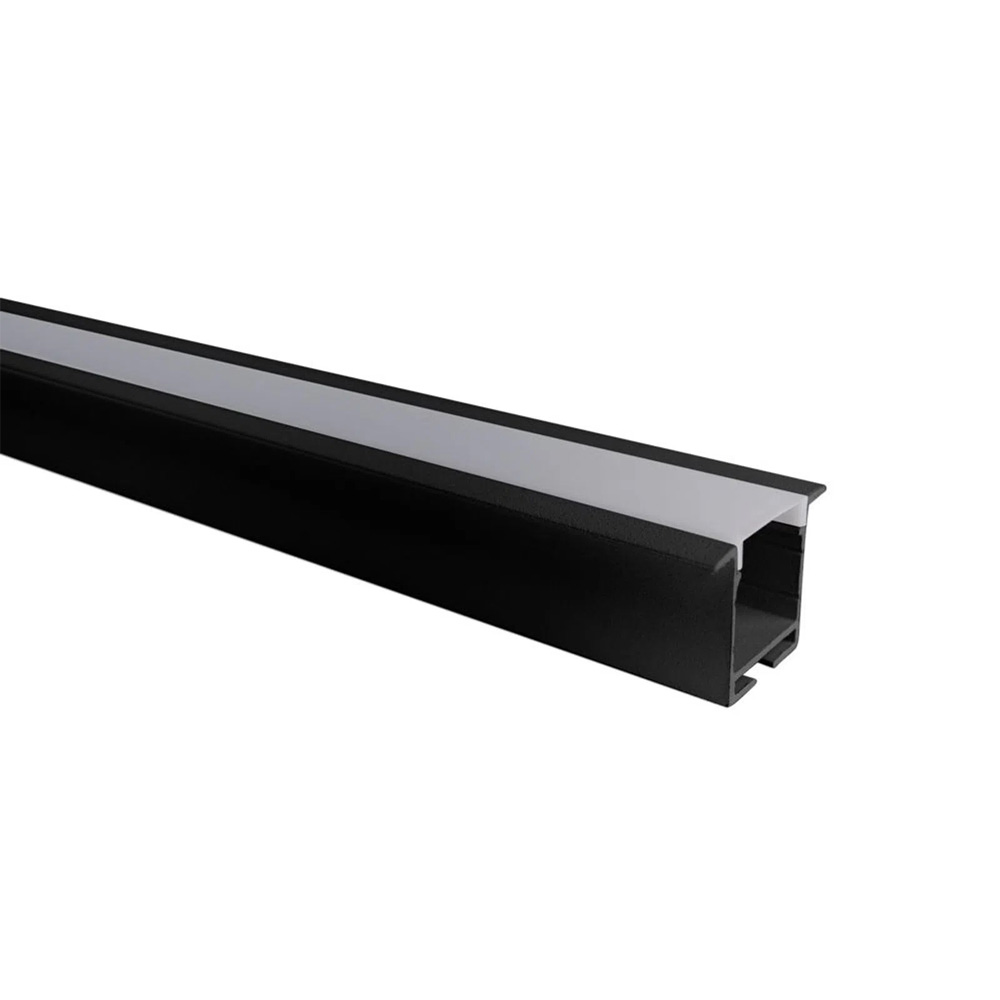 Perfil alum. emb. preto p/fita led 36x27,5x2mt (41362001) Perfil alum. emb. preto p/fita led 36x27,5x2mt (41362001)
