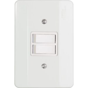 Interruptor c/placa 1ts+1tp 10a 250v br. (21004) (milenium) (