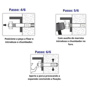 Chumbador parabolt 3/8 x 3.3/4 zb (22052) (Fixwell)