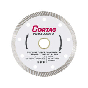 Disco De Corte Diamantado Turbo Porcelanato 110mm (60863) (Cortag)