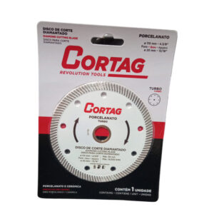 Disco De Corte Diamantado Turbo Porcelanato 110mm (60863) (Cortag)