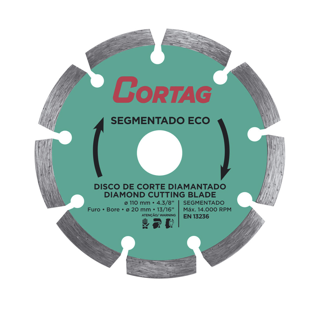 Disco Diamantado Segmentado Eco 110mm (61699) (Cortag) Disco Diamantado Segmentado Eco 110mm (61699) (Cortag)