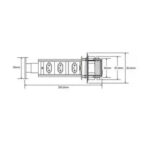 Torre de tom p/ bancada c/ 3 tom 2p + t embutir preta (3.650.7297) (Pix) Torre de tom p/ bancada c/ 3 tom 2p + t embutir preta (3.650.7297) (Pix)