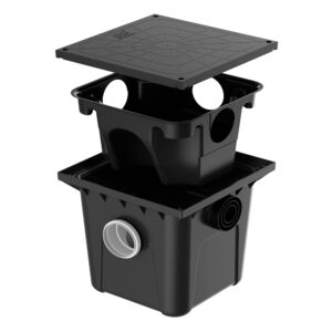 Caixa gordura c/ cesto p/ limpeza 42l 410x410x410mm (545) (Herc)