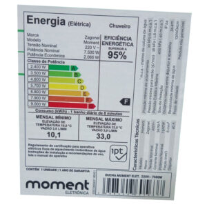 Ducha Top Jet Eletrônica Turbo 5500w 127v (7541513) (Lorenzetti)