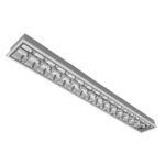 Luminária alto rendimento 2 lâmpadas  T8/T5 120cm Embutir Montada 20W 220V LM. (158105) (Lumepetro)