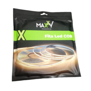 Fita led (Cob) IP20 2835 240Leds 12w/m 5M 12V 6500K s/fonte (MAX-3616) (Maxxy)