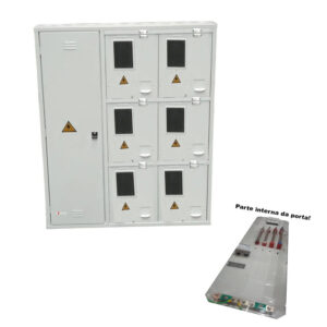 Painel alum. p/06 med. tarifa br. 1045X1370X230 porta vertical (Comando/2024)