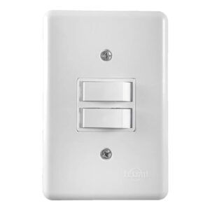 Interruptor c/placa 1ts+1tp 10a 250v br. (2023) (stylus)