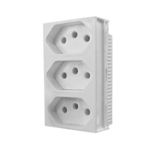 Módulo s/placa tomada tripla 2p+t 20a 250v monobloco Ilumi