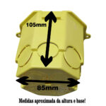 Caixa de luz oitavada dupla ffd pvc 4x4 am (Gerplast)