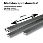 Barra chata alumínio 7/8x1/8 c/6mts (bc-022) Barra chata alumínio 7/8x1/8 c/6mts (bc-022)